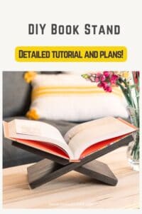 How To Build A DIY Book Stand - Anika's DIY Life