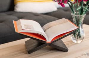 How To Build A DIY Book Stand - Anika's DIY Life
