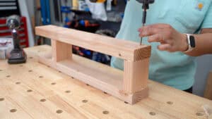 How To Build A Sofa Table With Charging And Storage - Anika's DIY Life