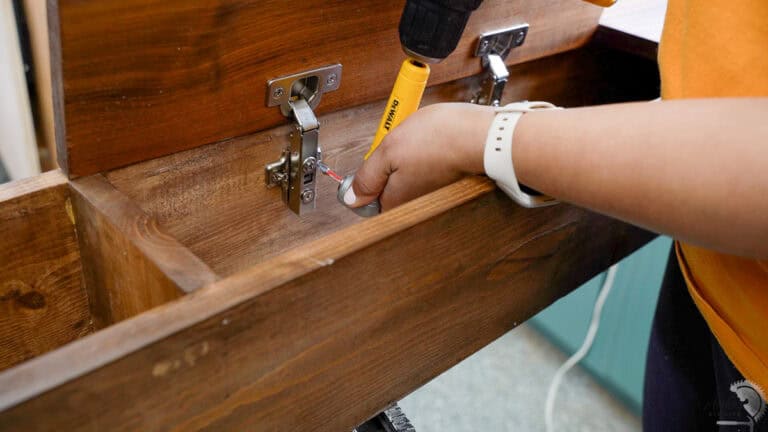 How To Build A Sofa Table With Charging And Storage - Anika's DIY Life