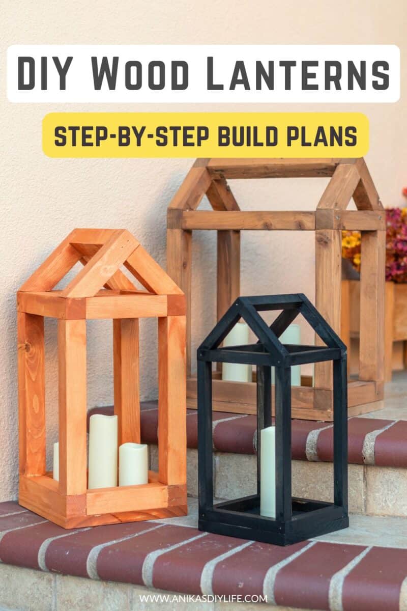 Make your own DIY wooden lantern with this easy step-by-step tutorial! Learn how to build 3 house-shaped lantern variations using simple tools and budget-friendly wood. Perfect for seasonal home décor, farmhouse style, or unique wedding centerpieces. Save this project and start building today!