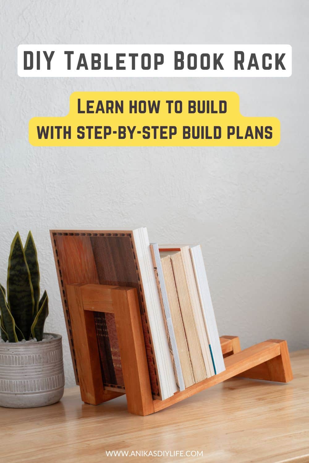 Book Rack Setup How To Build A DIY Tabletop Book Rack - Anika's DIY Life