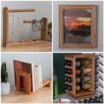 image collage of four handmade gift ideas