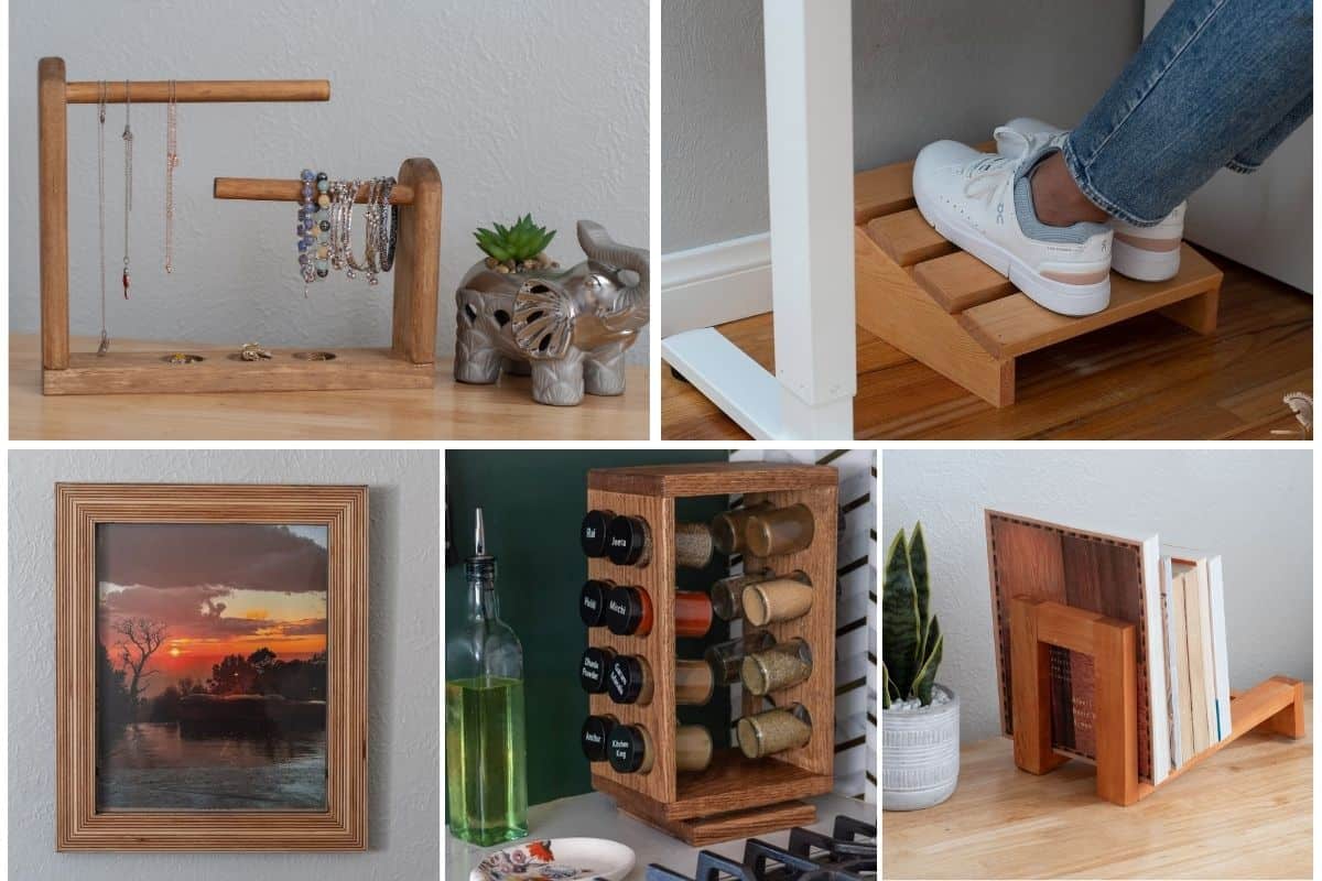 image collage of 5 handmade gift ideas