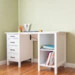 Learn how to build a DIY desk with drawers and shelves using only 3 basic tools! This beginner-friendly tutorial has step-by-step plans to build a custom desk with professional results. Perfect for a kid's room or home office.
