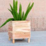Learn how to build a DIY square cedar planter box with no table saw required! This easy, budget-friendly tutorial is perfect for beginners using basic tools.