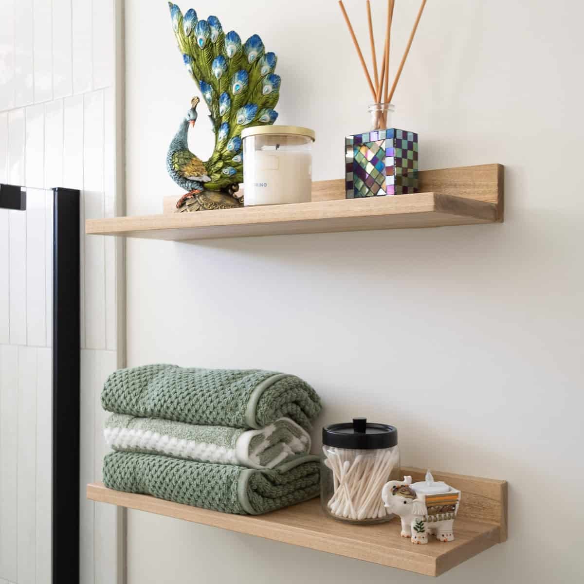 Learn how to build the easiest DIY floating shelves with just two power tools! A quick, beginner-friendly tutorial for strong shelves without a table saw.